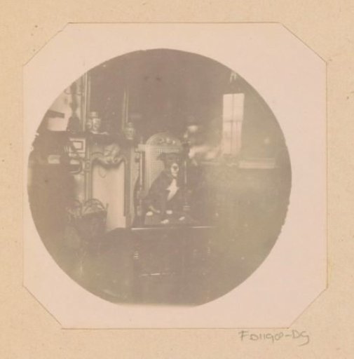 Dog on a chair in a domestic interior, presumably in the residence at Herengracht 258, Amsterdam