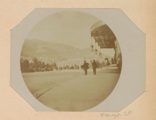 Street view with Café de Paris in Monte Carlo, on the right the awning of the Monte Carlo Casino