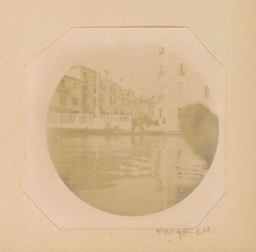 View from a gondola in Venice