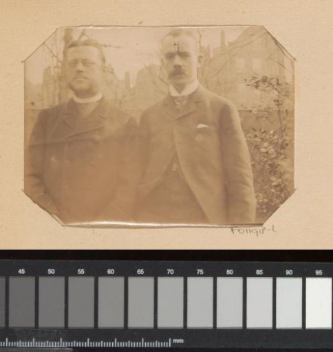 Portrait of two men, Stephan Piek on the right