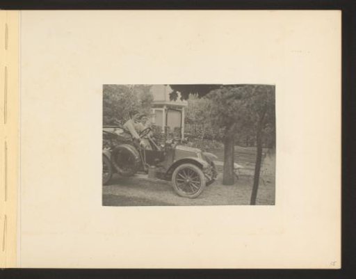 Two women in an automobile