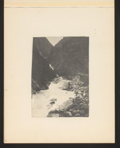 View of a mountain stream with rapids