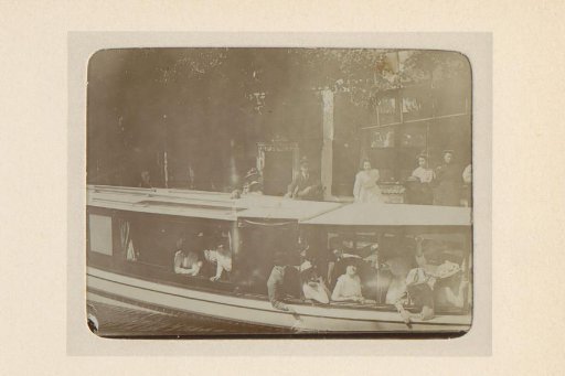 Company in a tour boat