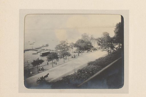 View of a quay and a pier along a lake