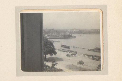 View of a harbor from a window