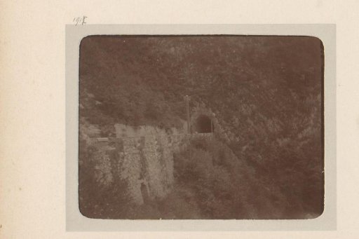 Mountain landscape with a tunnel