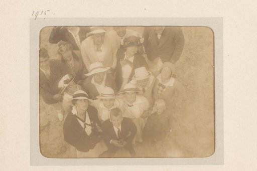 Company Looking Up, Viewed from Above
