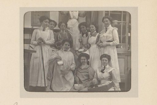 Group Portrait of Women with Cooking Utensils