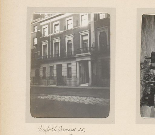 Facade of Norfolk Crescent 25