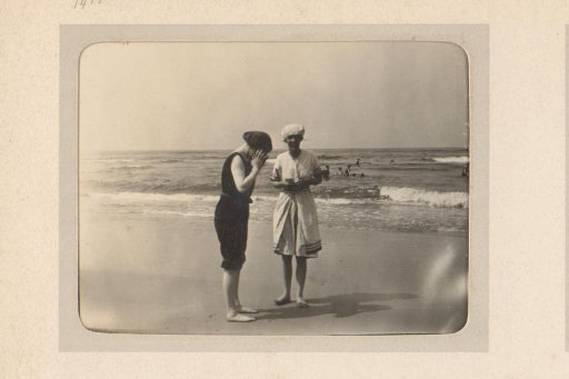 Two women on a beach