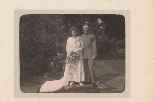 Wedding portrait of a man and woman