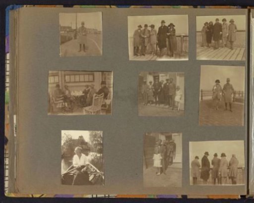 Family photographs, including on the pier of Scheveningen