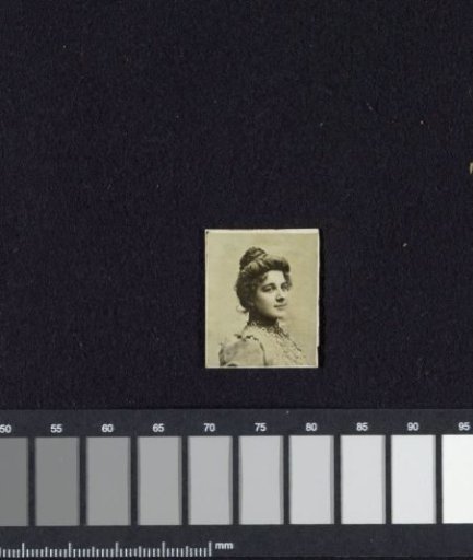 Portrait of a woman with her hair up
