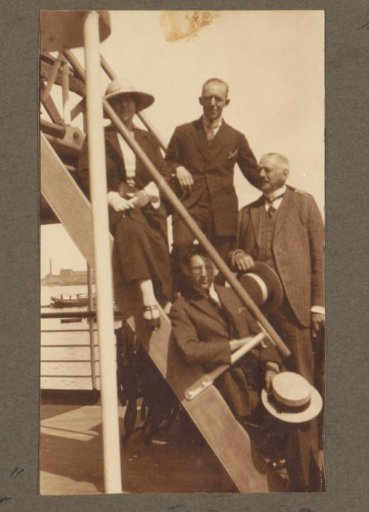 Group aboard the S.S. 'Van Rensselaer'