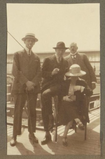 Group aboard the S.S. 'Van Rensselaer'