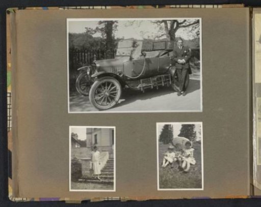 Portraits, including one by a car