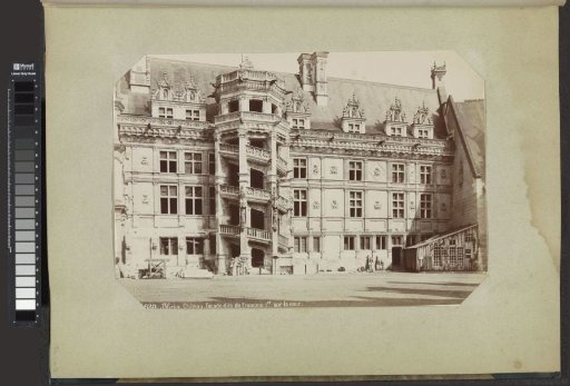 Facade and staircase of the Château of Blois