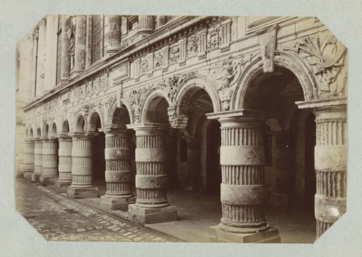 Colonnade in the town hall of La Rochelle