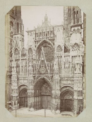 Portal and tower of Notre-Dame in Rouen