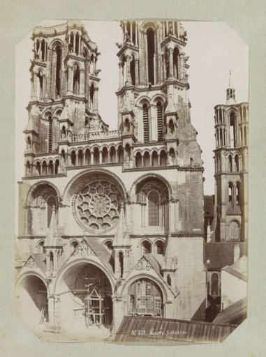 Portals and towers of the cathedral of Laon