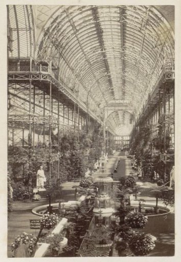 Interior of the Crystal Palace in London