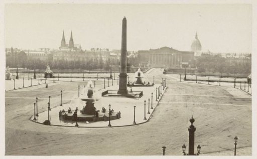 Place de la Concorde in Paris, with the Luxor Obelisk and fountains in the center