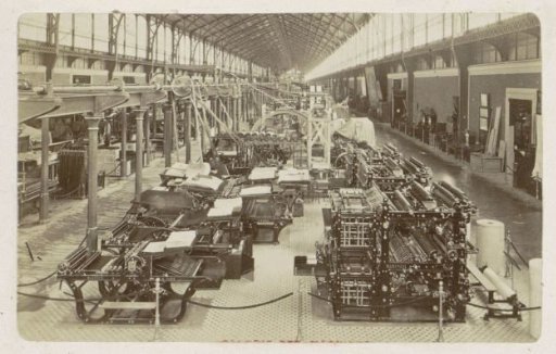 Interior of the Galerie des Machines at the World's Fair in Paris in 1889