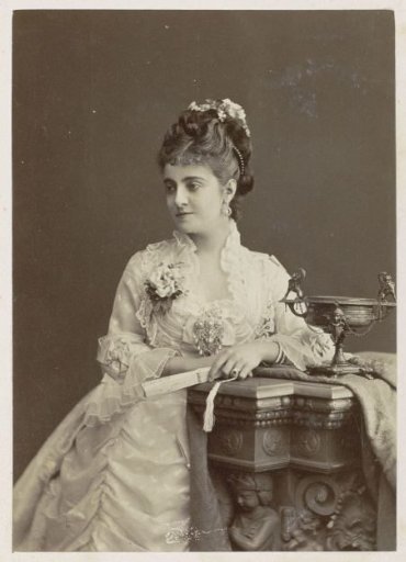 Studio portrait of opera singer Adelina Patti