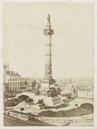 Congress Column with the Statue of King Leopold I in Brussels