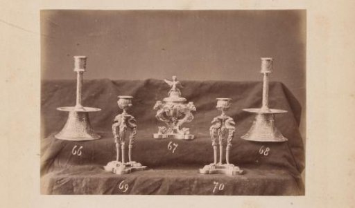 Metal candelabras, Turkish and Florentine models