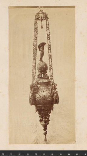 Metal hanging lamp