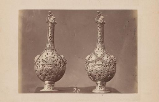 Two mounts for bottles from the 16th century