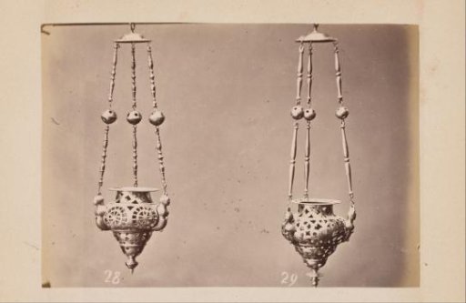 Metal hanging lamps in San Marco model