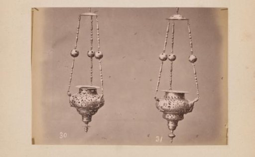 Metal hanging lamps in San Marco model