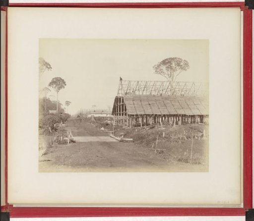 Establishment of a tobacco plantation on Sumatra, 3rd stage: construction of sheds