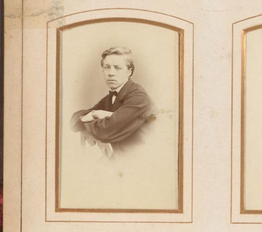 Portrait of a seated boy