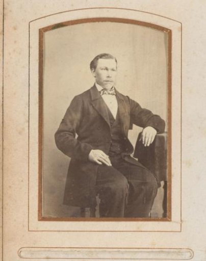 Portrait of a seated man