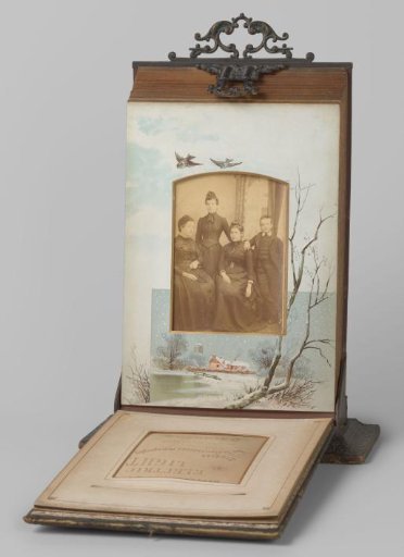 Group portrait of three women and a boy