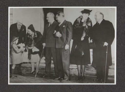 Princess Juliana with President Roosevelt, His Wife, and Mackenzie King