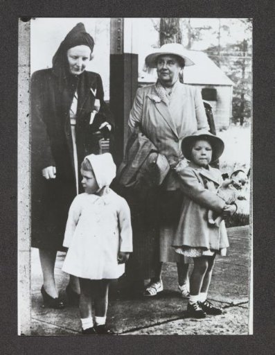 Queen Wilhelmina with Her Daughter Princess Juliana and Granddaughters Princess Beatrix and Irene