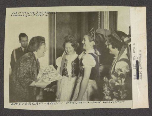 Queen Juliana Visiting a School in Tyrol