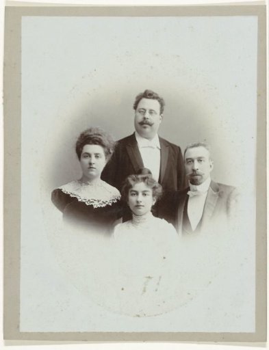 Group portrait of members of the Dutch Vocal Quartet