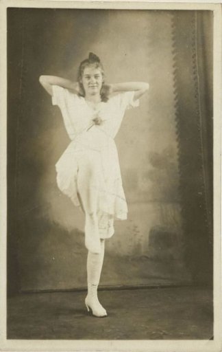 Portrait of a young woman in Danish costume