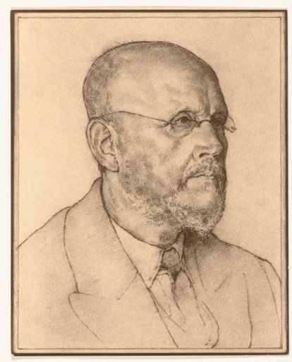 Photographic reproduction of a portrait of a man by Han van der Kop