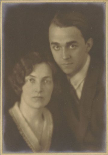 Portrait of Han van der Kop and his wife