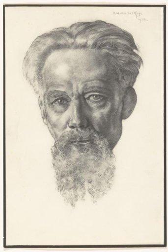 Photographic reproduction of a portrait of a man by Han van der Kop