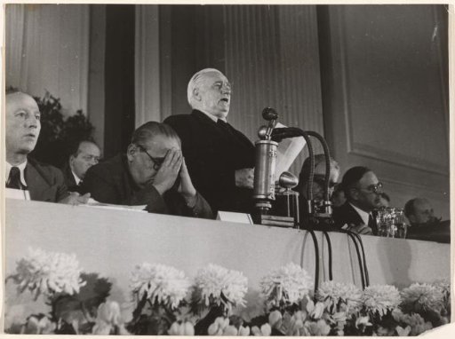 Wilhelm Pieck addressing a Congress