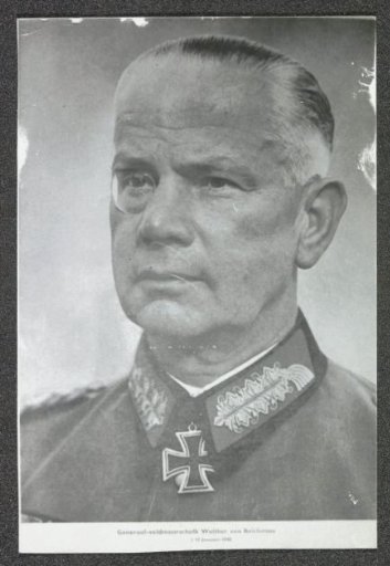 Portrait of Field Marshal Walther von Reichenau