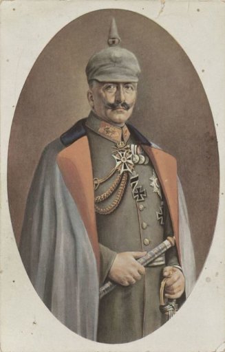 Reproduction of painted portrait of Wilhelm II by R. Grabendorff