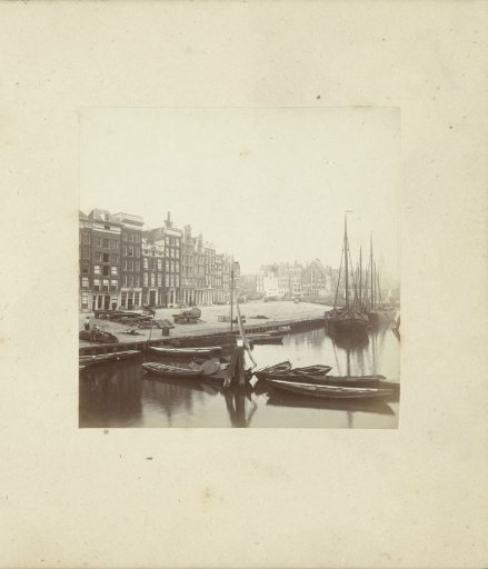 View of the herring packing station, now part of the Prins Hendrikkade in Amsterdam